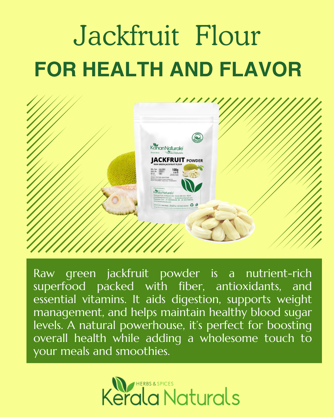 The Organic Superfood Raw Green Jackfruit Flour