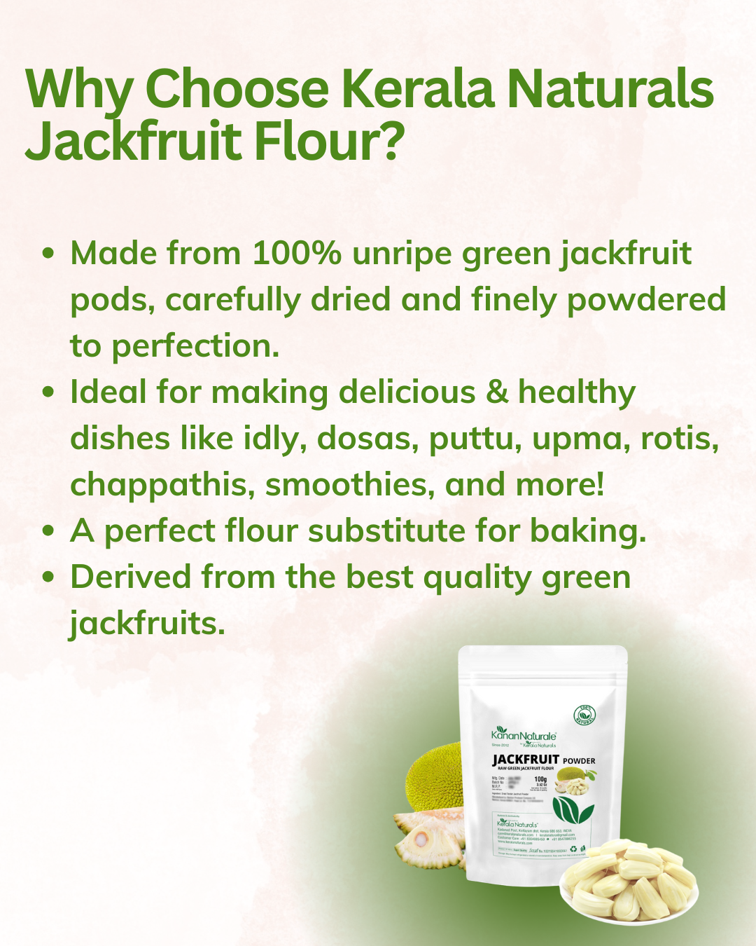 Raw Green Jackfruit Flour 100 g